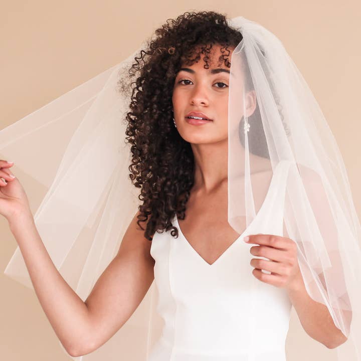 Dareth Colburn Designs - Wholesale Veil - Women's - 2-Layer Cut Edge Wedding Veil