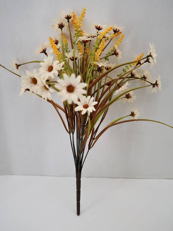 Grass & Wild Daisy Bush for wholesale by Tremont Floral Supplies
