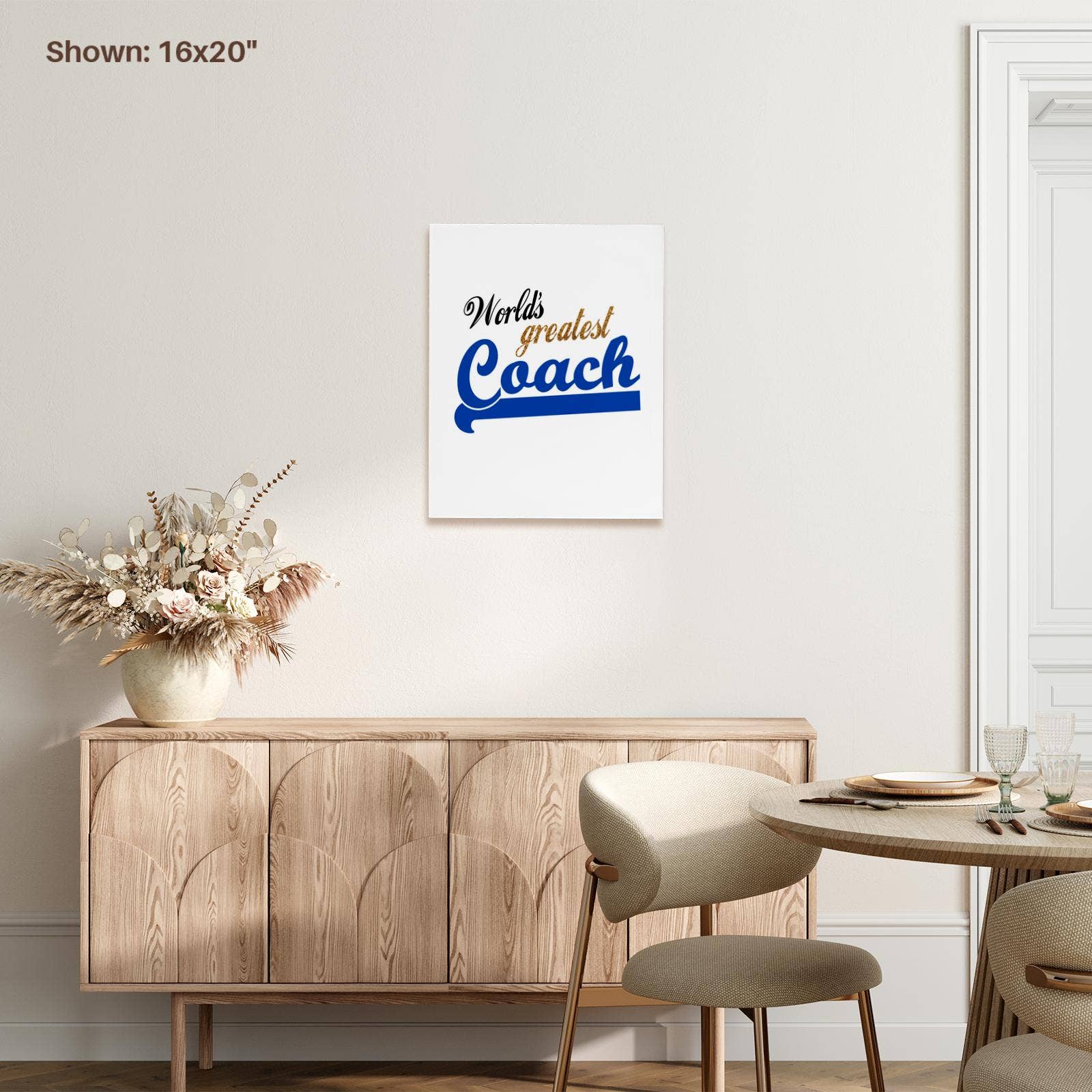 3dRose - Wholesale Art Print - 3dRose, Worlds Greatest Coach - Best sports instructor - for physical education teachers and other coaches, Museum Grade Canvas Wrap6