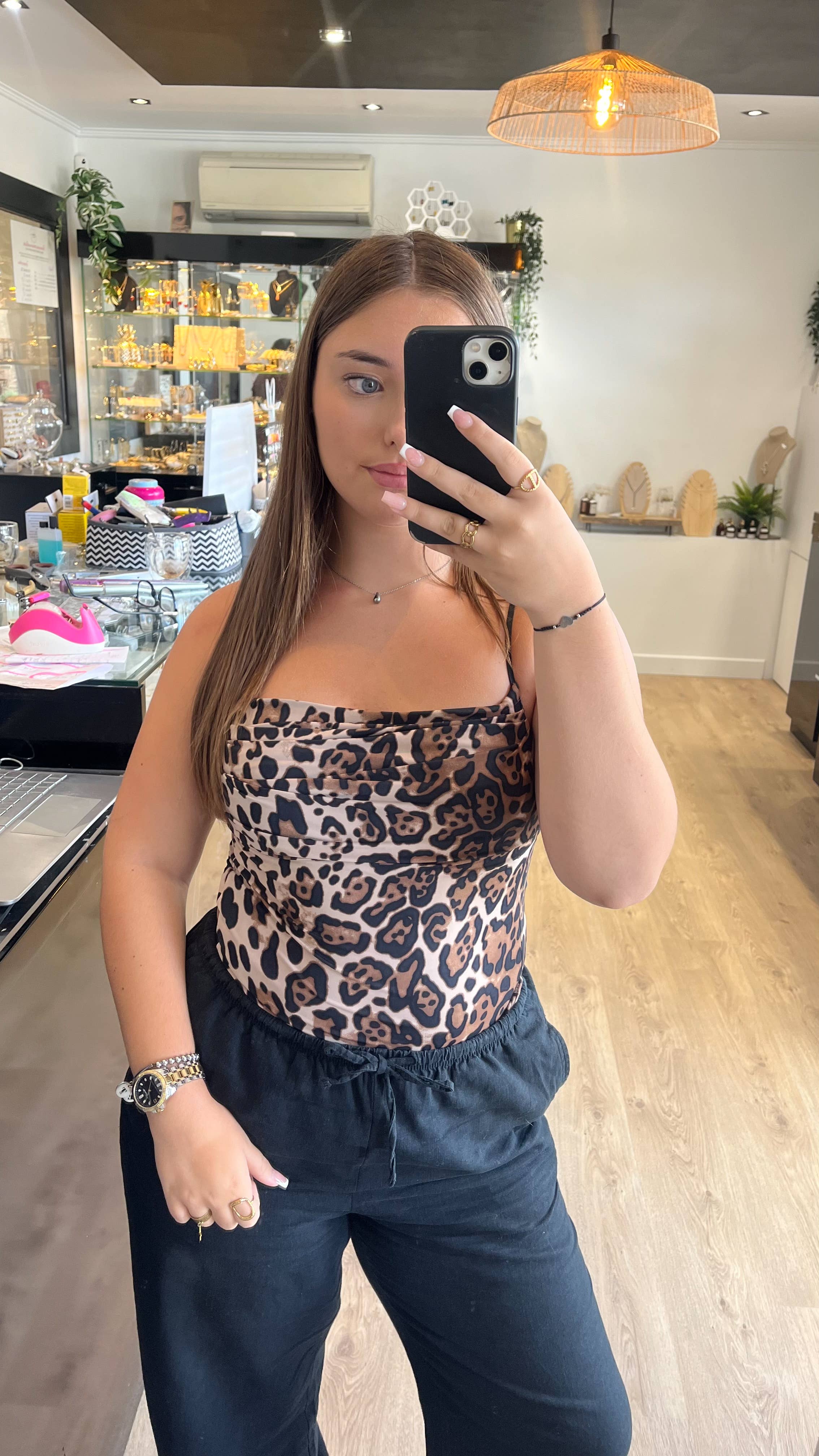 Angiie - Vente Collier maille et chaîne - Collier goutte1