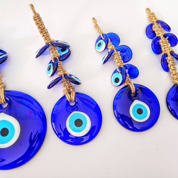 Karens Line – Großhandel 3D-Wandkunst – Runder Evil Eye Glas-Wandanhänger zum Aufhängen1