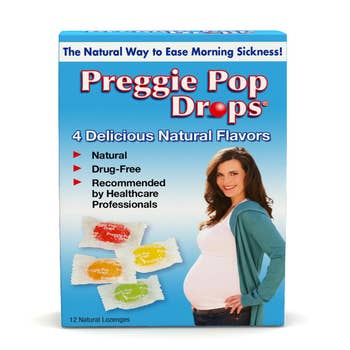  Preggie Pop Drops - 21 Drops - Morning Sickness Relief during  pregnancy - Safe for pregnant Mom & Baby - Gluten Free - Four Flavors:  Lemon, Raspberry, Green Apple, Tangerine : Health & Household