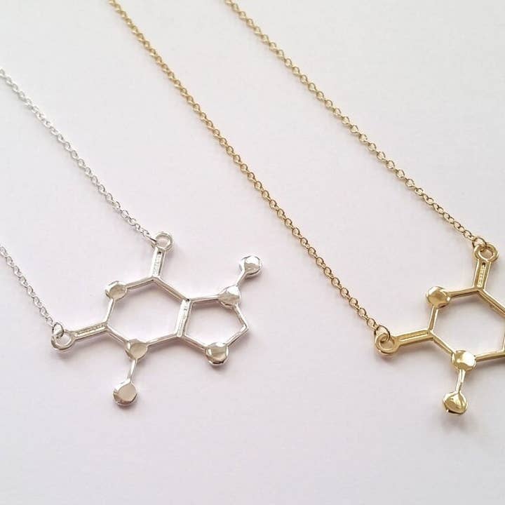 Piccadilly Pendants – wholesale Hänge-/berlockhalsband – Choklad Molekylhalsband, Choklad gåva, Vetenskap