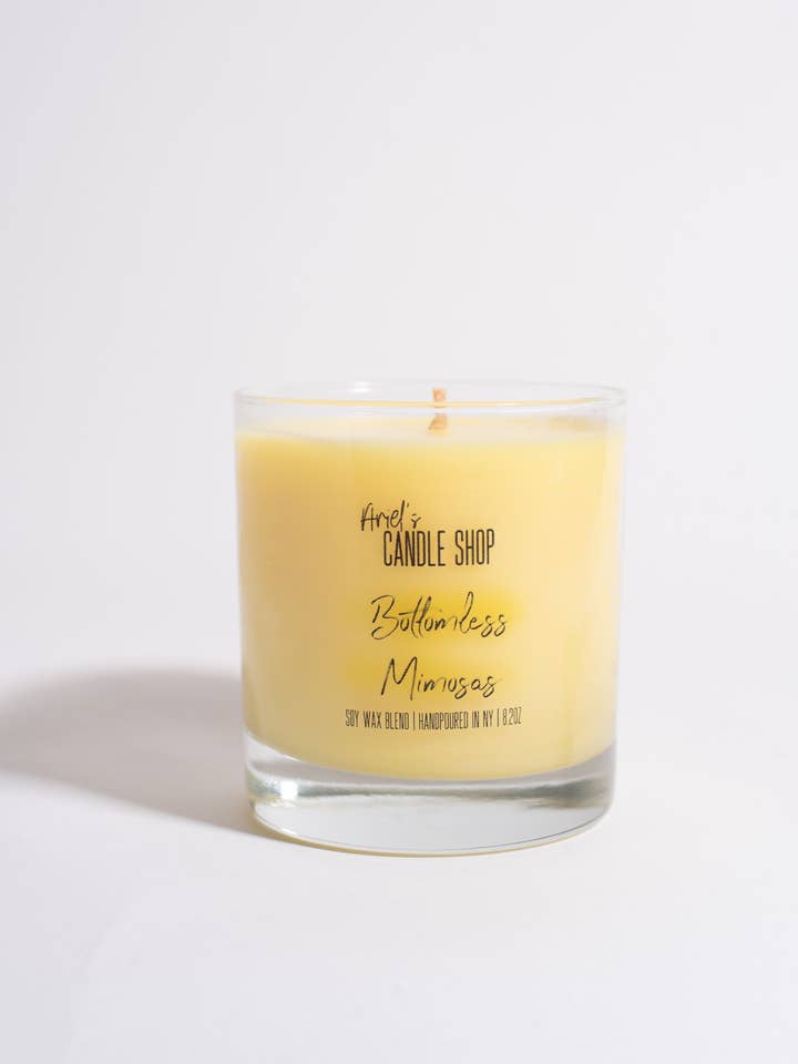 Vela perfumada de mimosas sem fundo por atacado de Ariel’s Candle Shop
