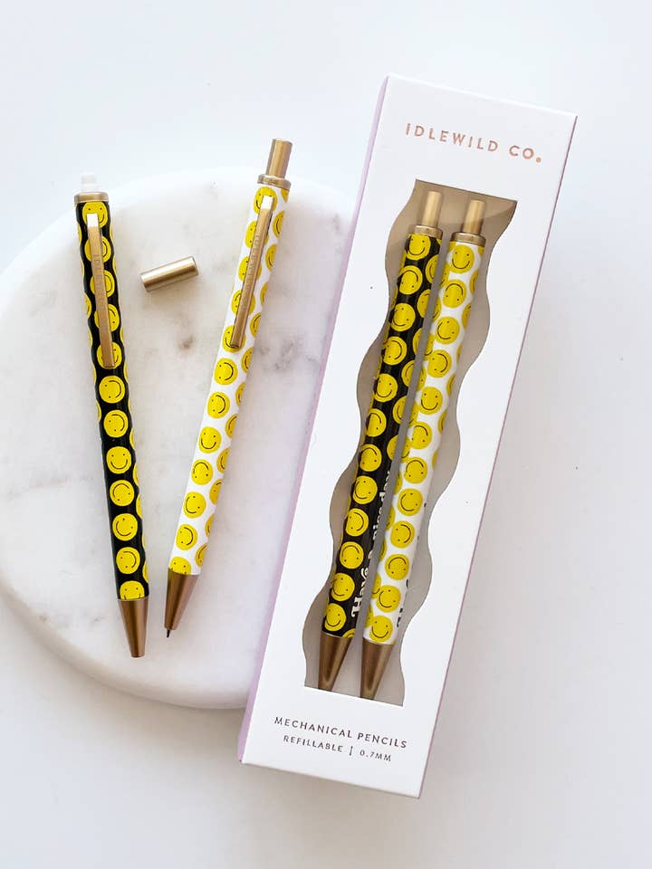 SMILEY MECHANICAL PENCILS for wholesale by Idlewild Co.
