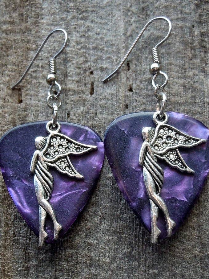 Brincos Fadas Pé Lateral Charm Guitarra por atacado de Simply Raevyn