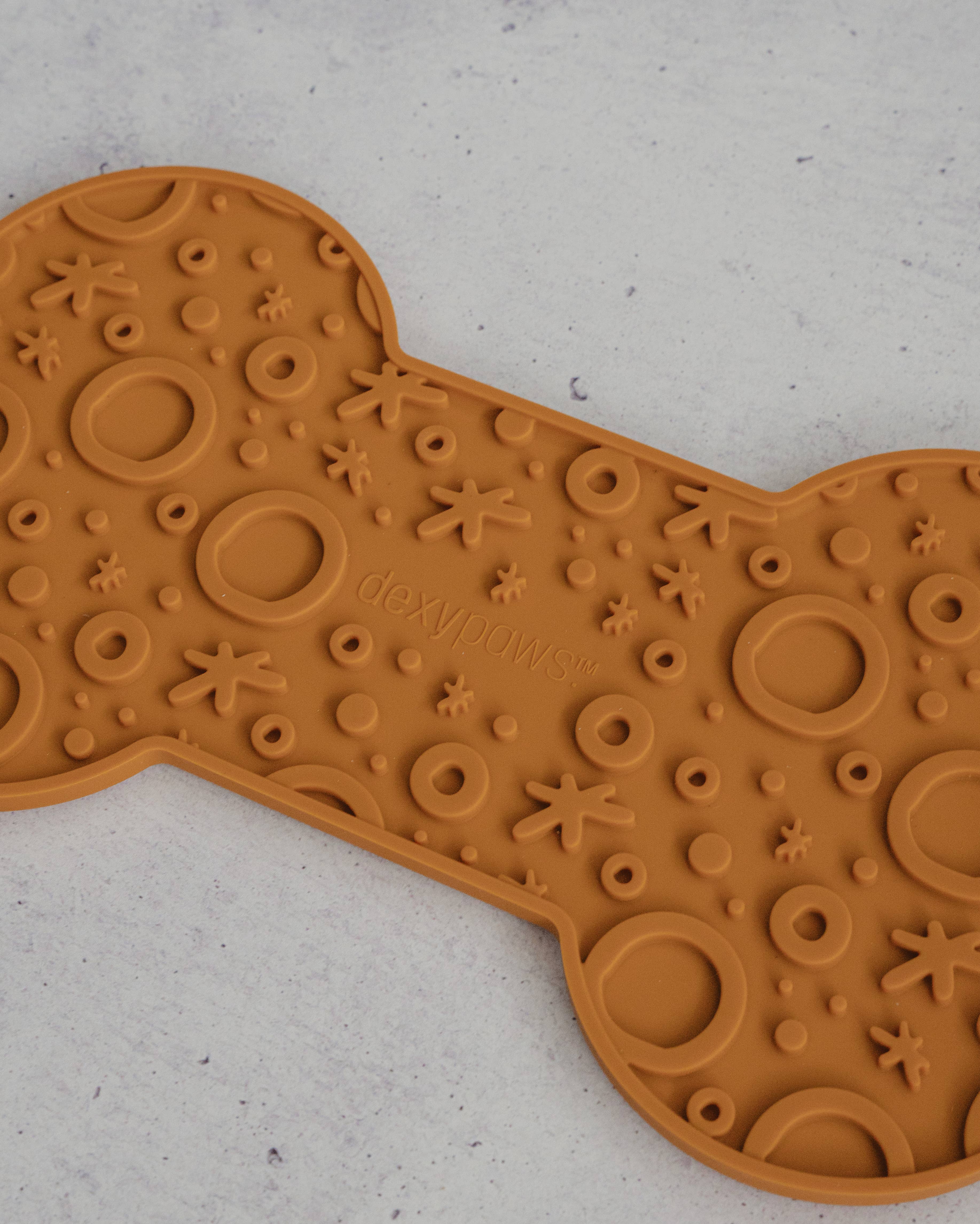 dexypaws - Wholesale Pet Food Mat - Dog - Brown Dog Bone Enrichment Licking Mat4