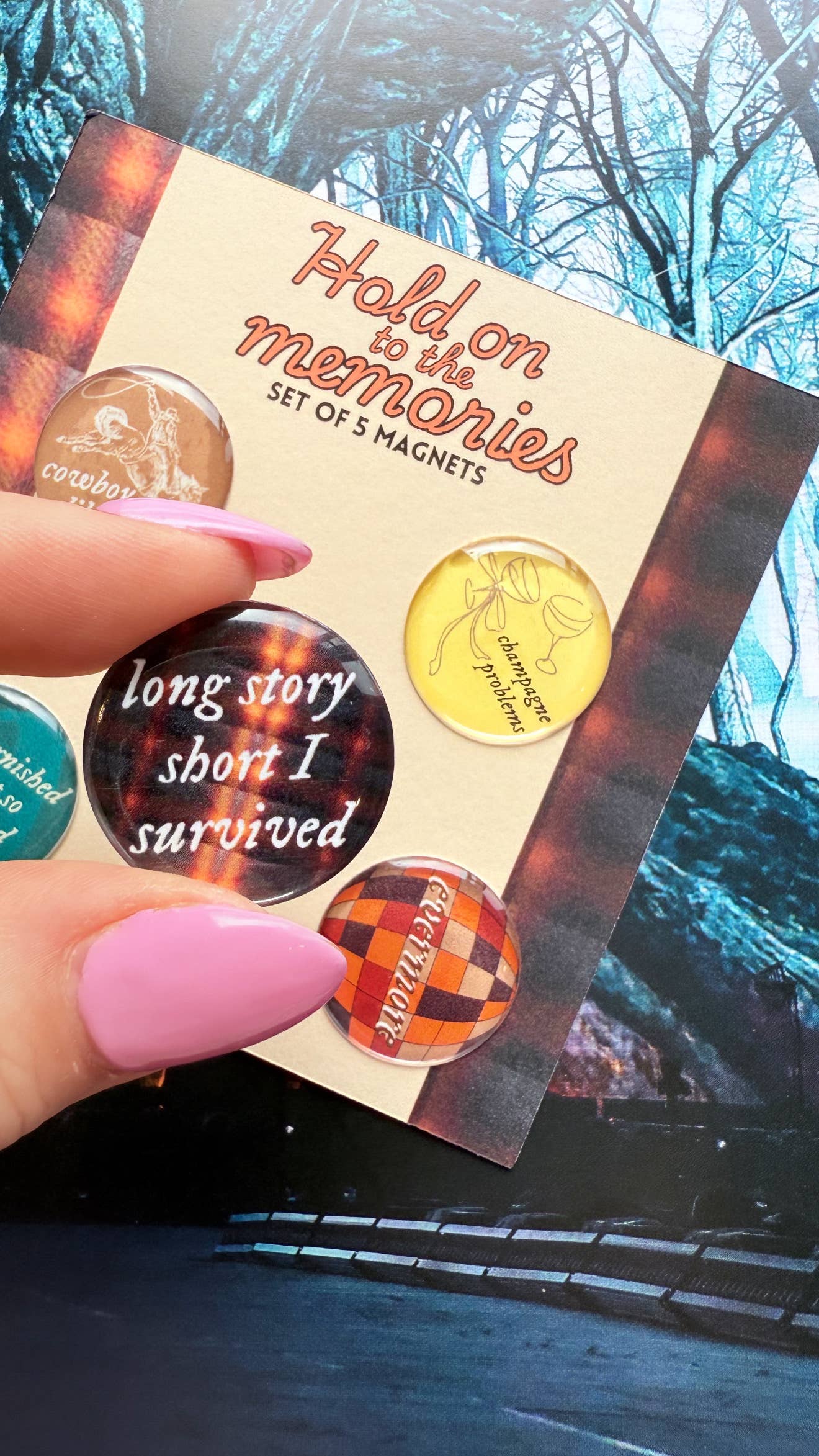 Typo Lettering Co - Wholesale Magneet - Tay Inspired Evermore 5-pack magneten1