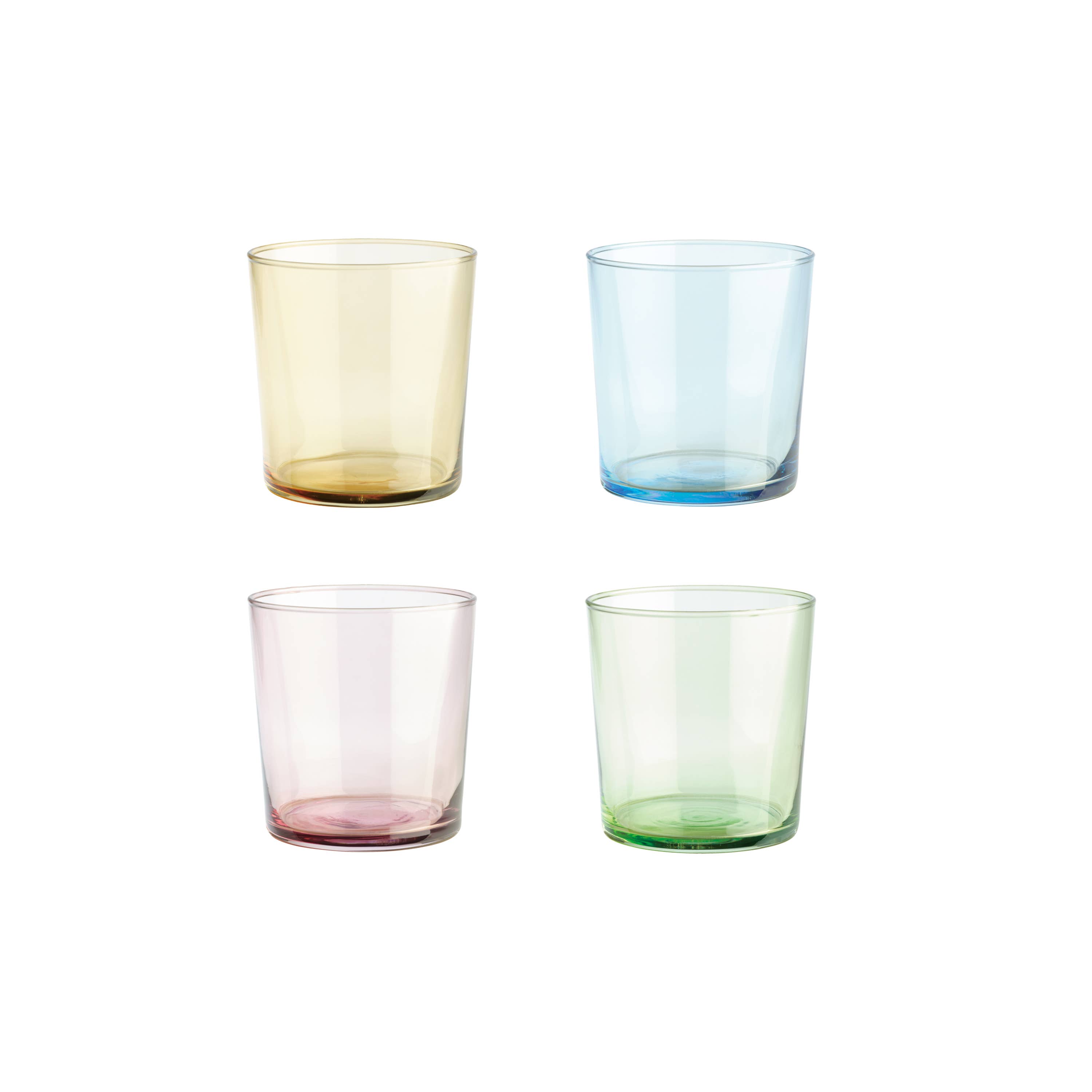 Aida A/S – wholesale Dricksglas och koppar – Aida Colors glas 34,5 cl, mixpack med 4 färger0