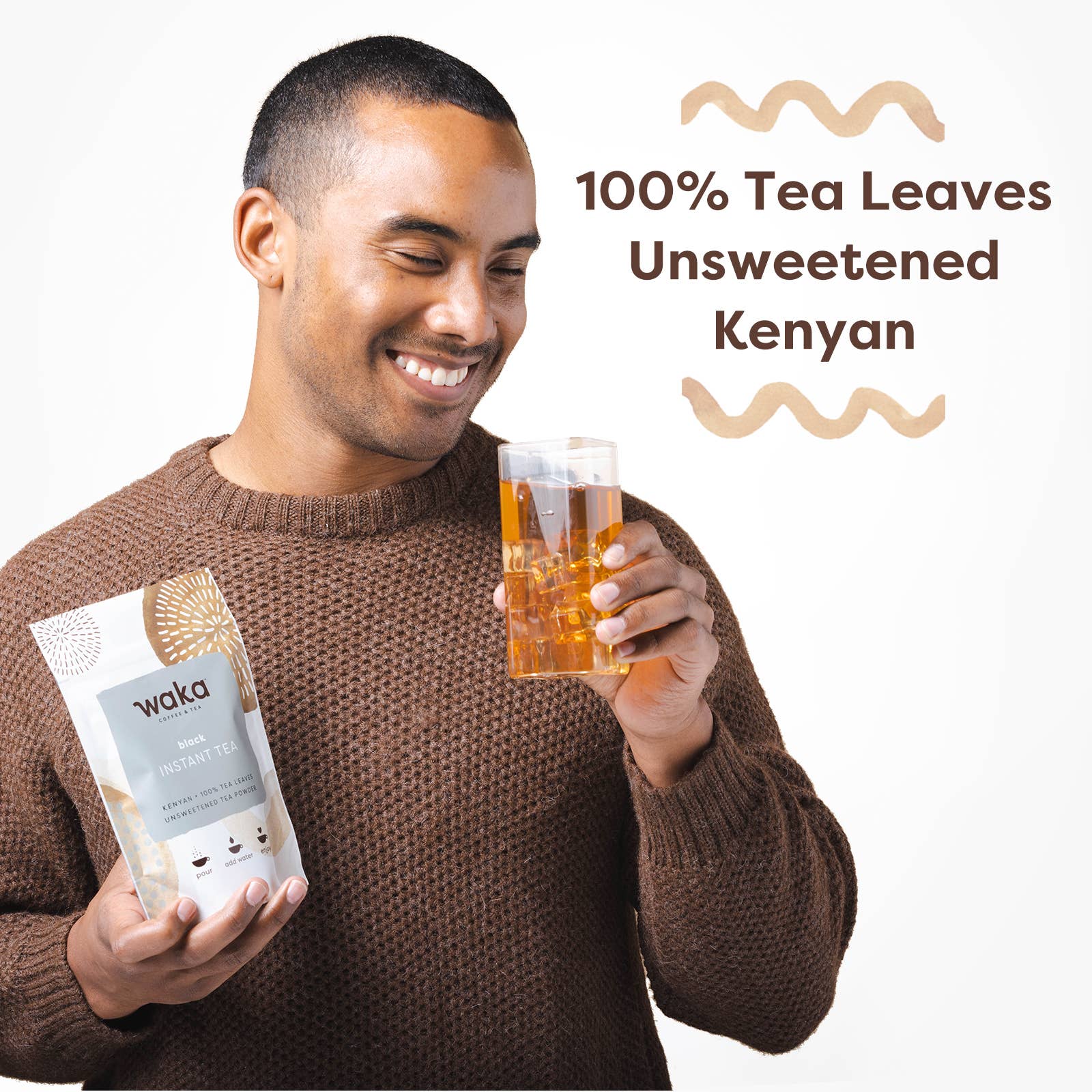 Waka Coffee & Tea - Wholesale Tea Bags - Kenyan Black Instant Tea 4.5 oz Bag4