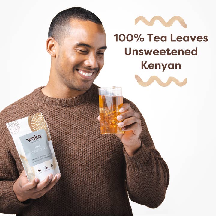 Waka Coffee & Tea - Wholesale Tea Bags - Kenyan Black Instant Tea 4.5 oz Bag4