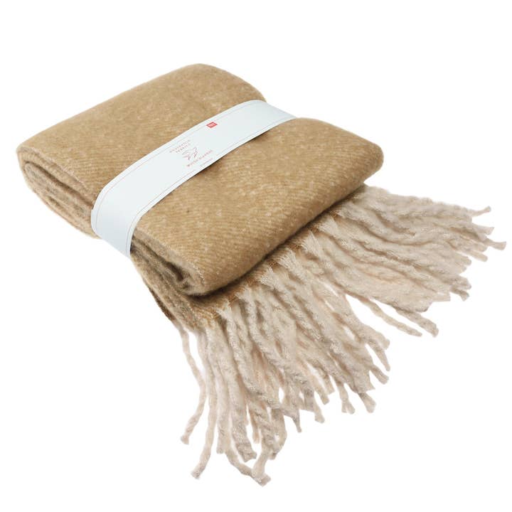 Ultra Soft Woven Blanket (127 X 152cm) - Mustard for wholesale by Rex B2B - UK