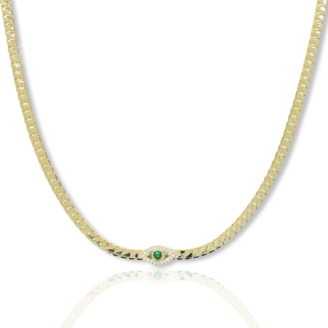 KIKICHIC - Wholesale Choker/Collar - Color Evil Eye Herringbone Choker Necklace9