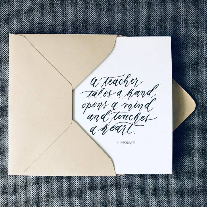 Dear Daughters Design – wholesale Tackkort – Det perfekta kortet för att tacka lärare - Tackkort
