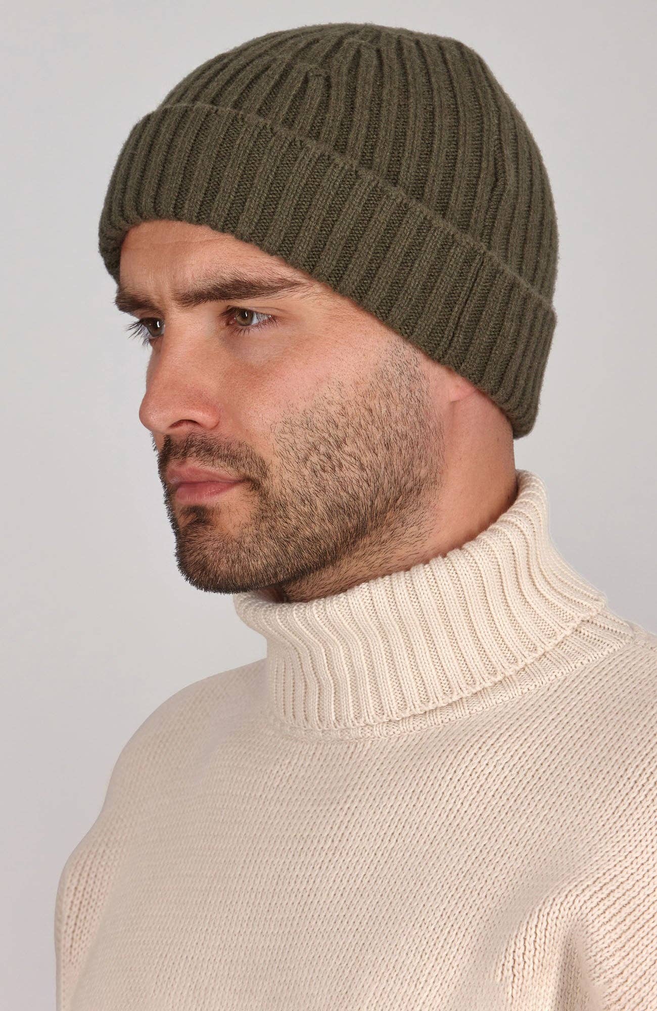 Paul James Knitwear - Wholesale Beanie - Men's - Heavyweight Merino Cashmere Ribbed Beanie3