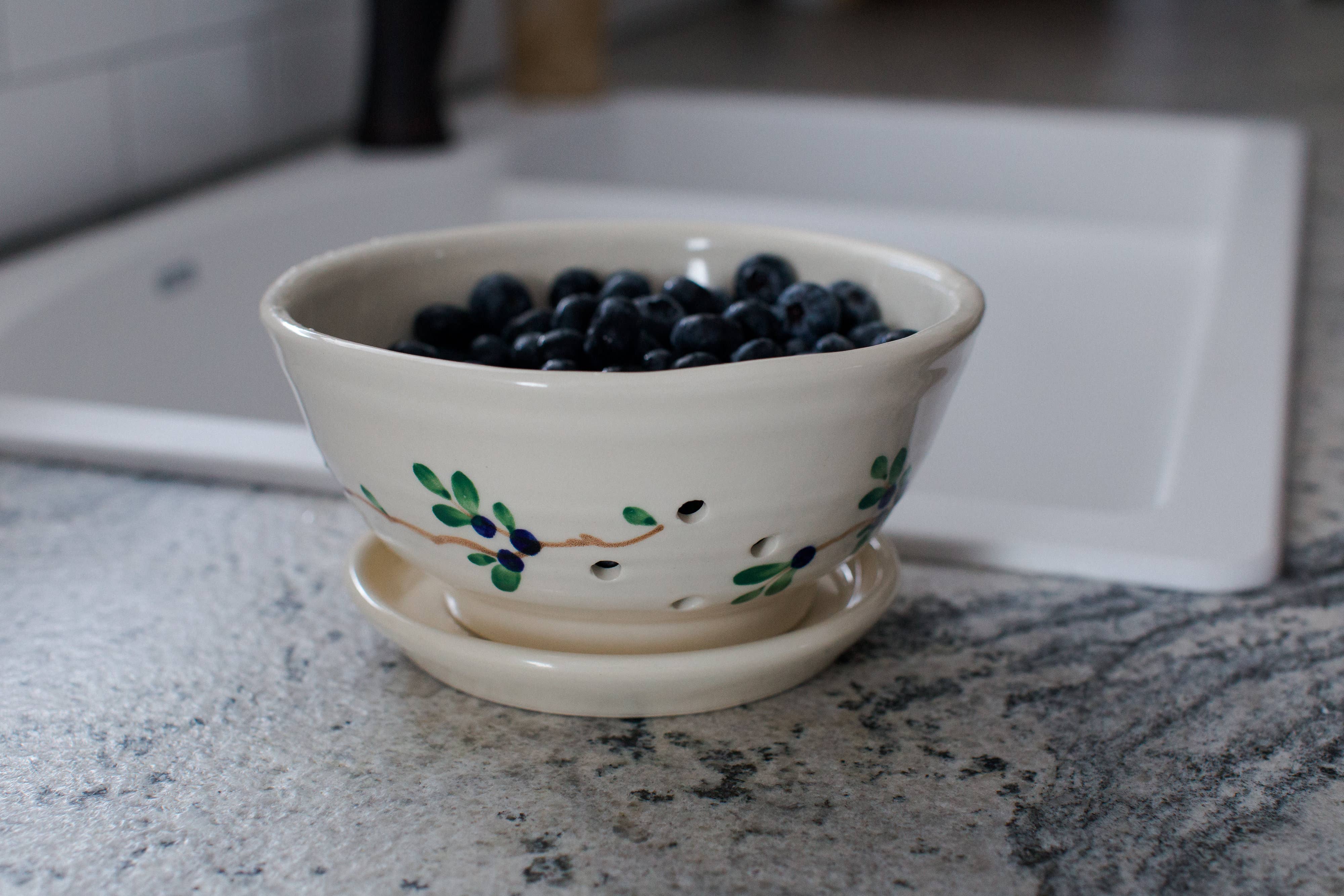 Emerson Creek Pottery - Wholesale Colander - Berry Colander w/Saucer14