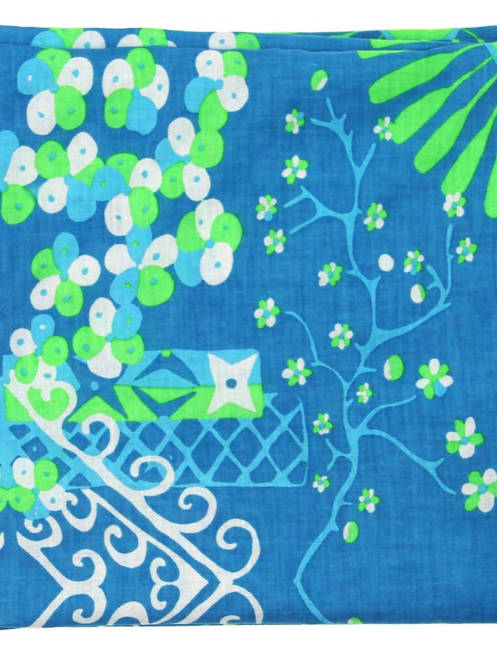 Quadrato Cotone Mariko Blu Marino per la vendita all'ingrosso da parte di Les Belles Vagabondes