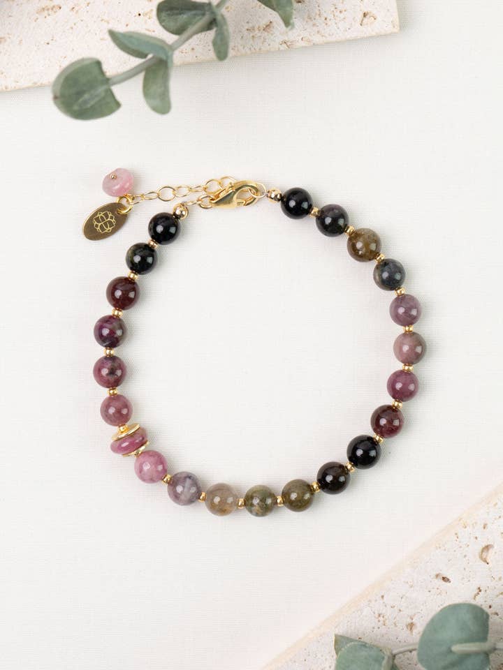 Turmalin 7,5-8,5" Simpelt Armbånd for engroshandel hos Anne Vaughan Designs Jewelry