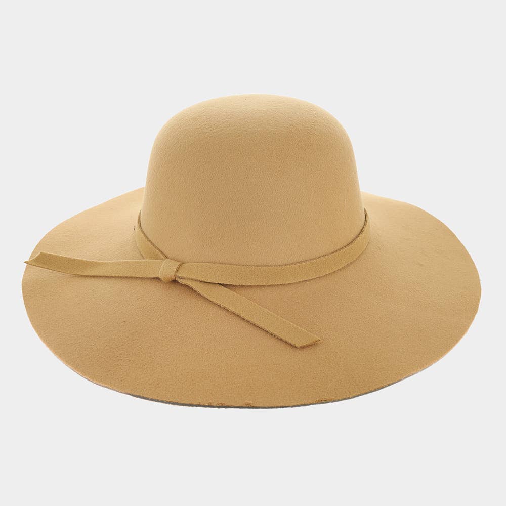 Sensibling Corp. - Wholesale Straw Hat - Women's - Ribbon Band Pointed Wide Brimmed Floppy Hat0