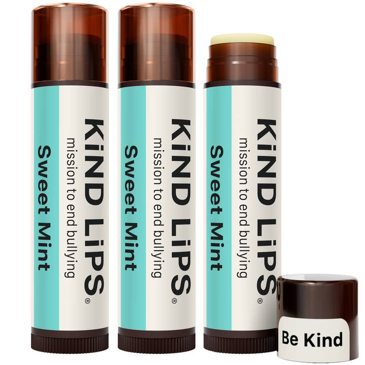 Sweet Mint Lip Balm, Organic, 3 Pack Fresh Daily Boost for wholesale by Kind Lips
