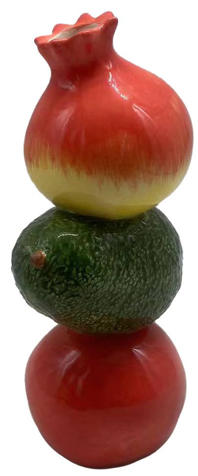 Concepts In Time - Wholesale Vase - Concepts FruitTower Stacked Ceramic Vase Decor1