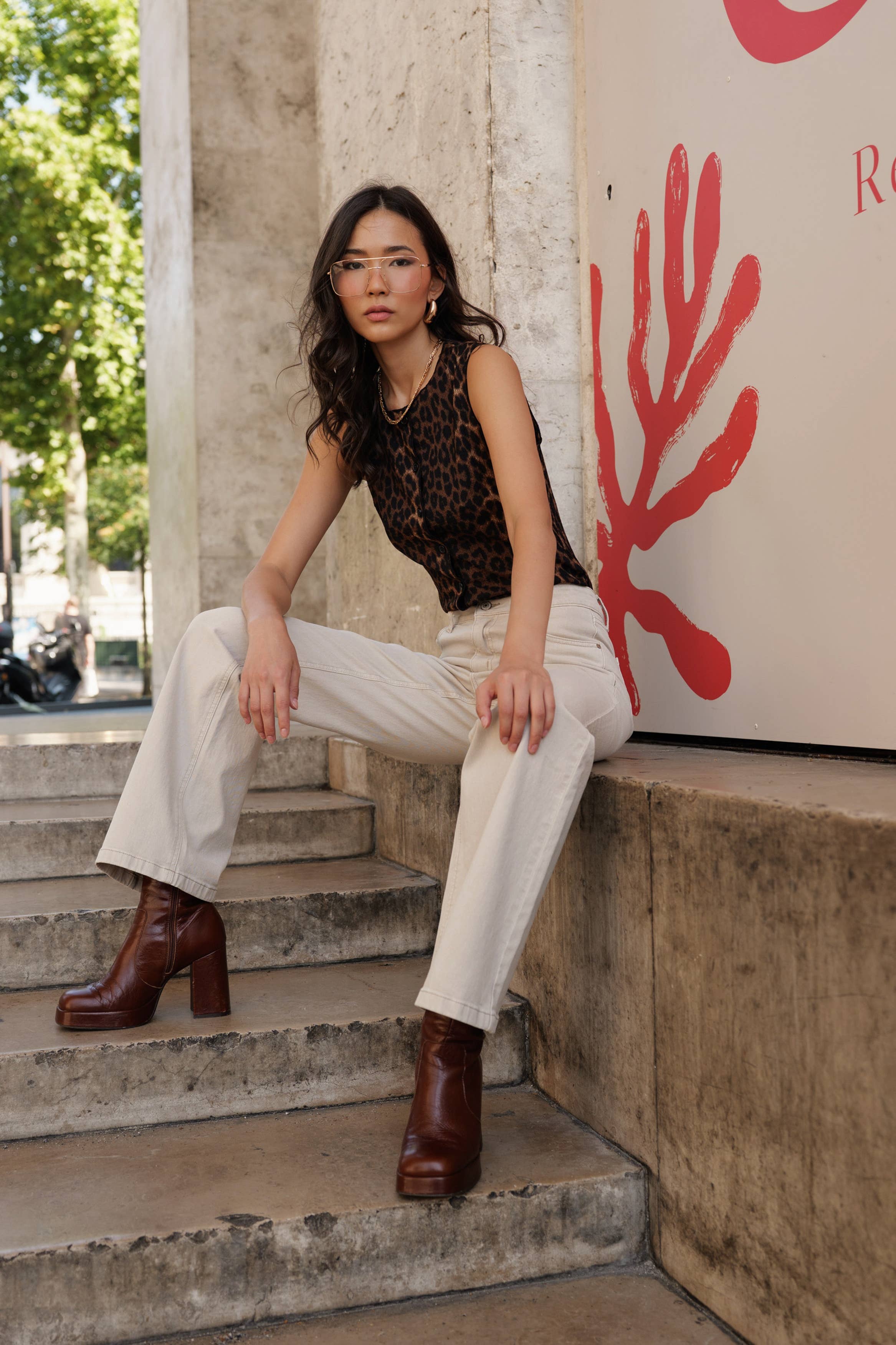 Oraije Paris - Vendita all'ingrosso Jeans - Donna - Jeans Barbara a gamba larga9