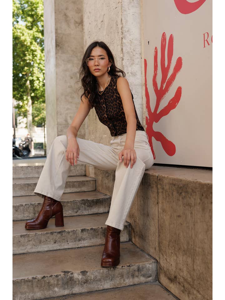 Oraije Paris - Vendita all'ingrosso Jeans - Donna - Jeans Barbara a gamba larga9