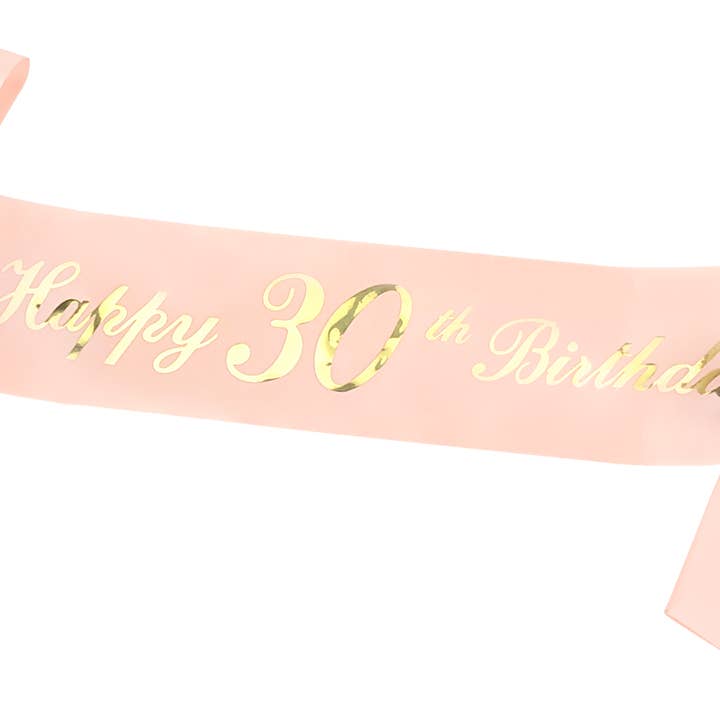 Alba Wholesale – Engroshandel Gæstegave – Rose Guld Fødselsdag Pige Sash, One Size6