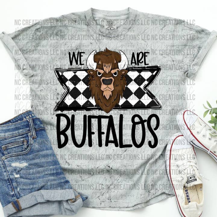 We Are Buffalos Mascot Wholesale for wholesale by NC Creations