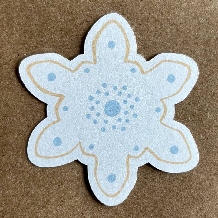 White Snowflake Cookie sticker for wholesale by AnneArchy