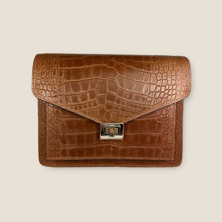 Fique The Label - Wholesale Crossbodytas - Dames - BEAU BAG | BRUIN CROCO