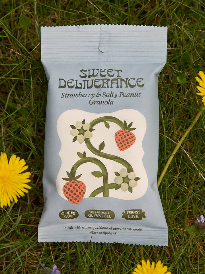 Strawberry & Salty Peanut Granola: Snack Pack for wholesale by Sweet Deliverance