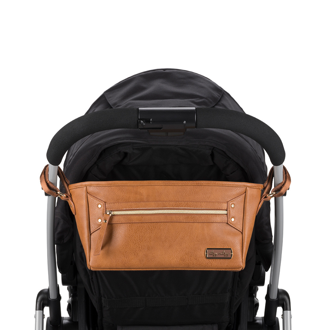 Itzy Ritzy - Wholesale Stroller Cover/Accessory - Baby - Cognac Travel Stroller + Wagon Caddy1