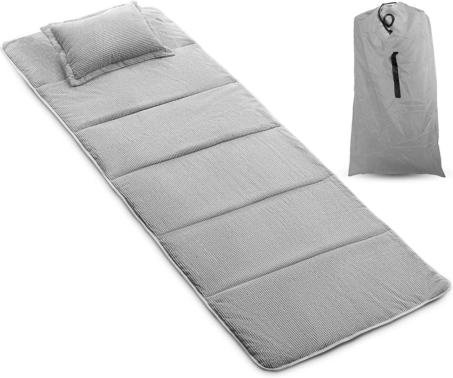 Grey Alpcour Camping Cot Mattress Pad and Pillow for wholesale on Faire