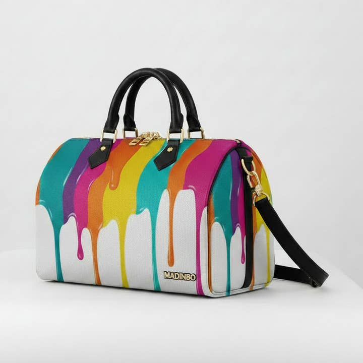 BAULETTO MADINBO - MADE IN ITALY - MIT BUNTER MALEREI DRUCK für den Großhandel von MADINBO