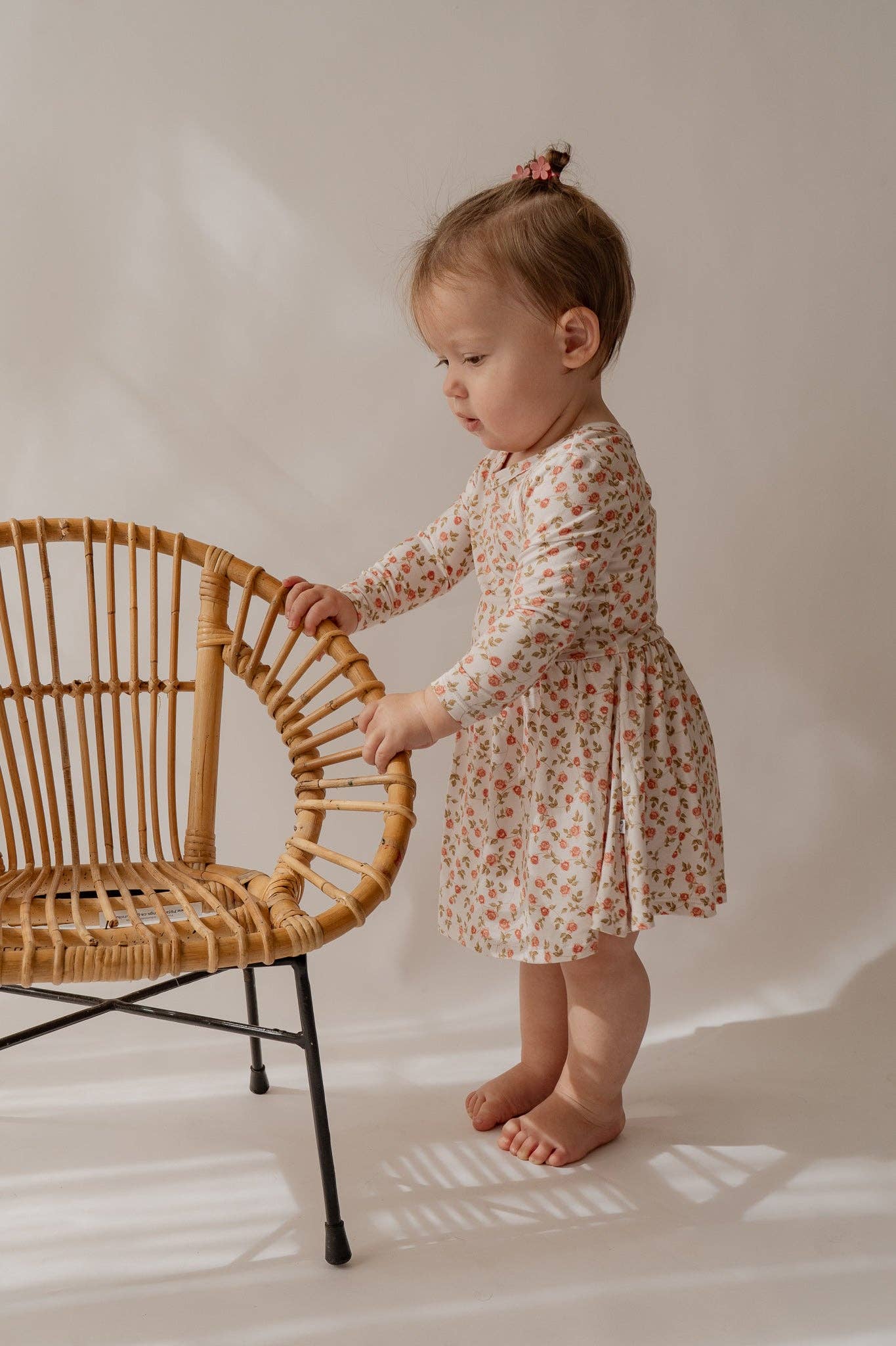 Annie Bean & Co - Wholesale Dress - Baby - Everly Vintage Floral | Bamboo Twirl Daywear Dress