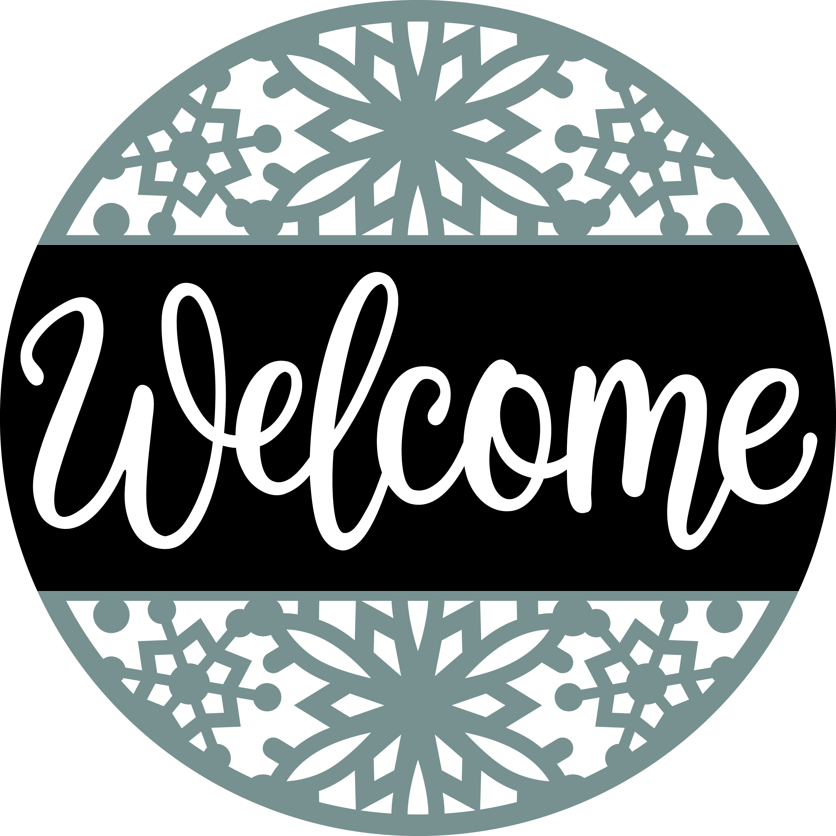 Kate's Blanks - Wholesale DIY Craft Kit - Welcome Snowflake Pattern0