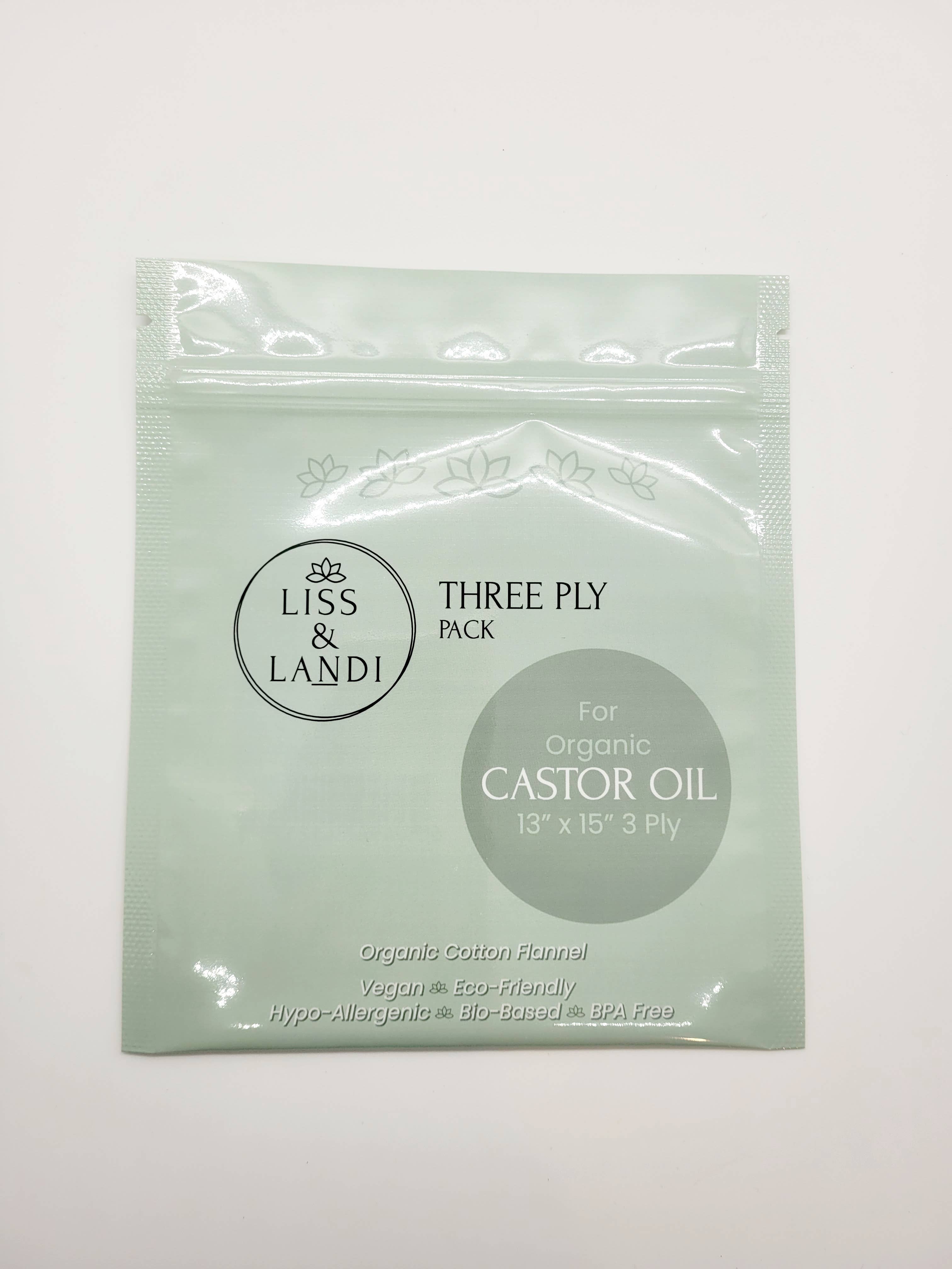 LISS & LANDI - Wholesale Cotton Pad - Cloth for Organic Castor Oil - Cotton Flannel 3 Ply6