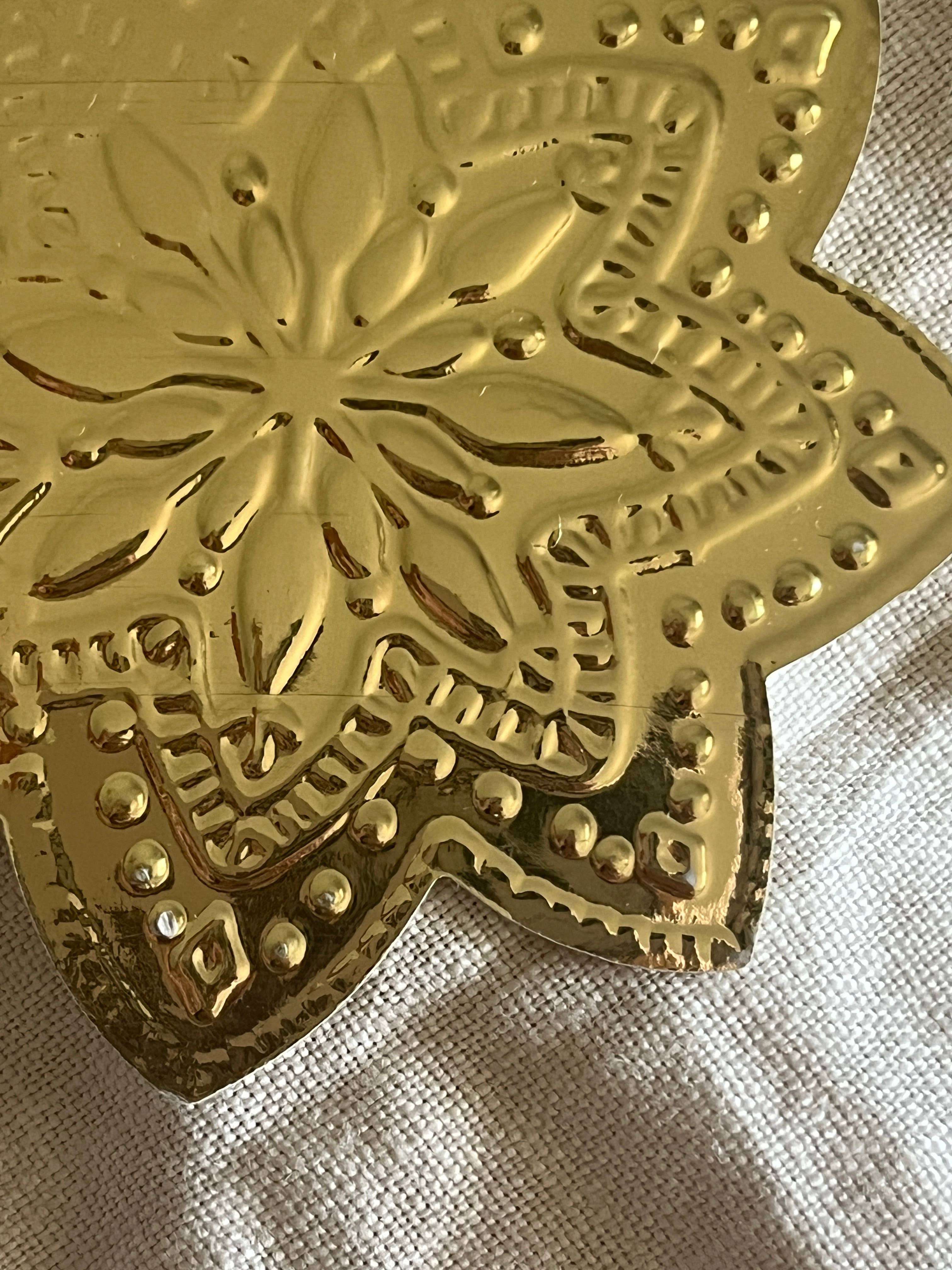 THE LITTLE PRESS - Wholesale Ornament - Mandala - Faux-tin Ornament - Gold4