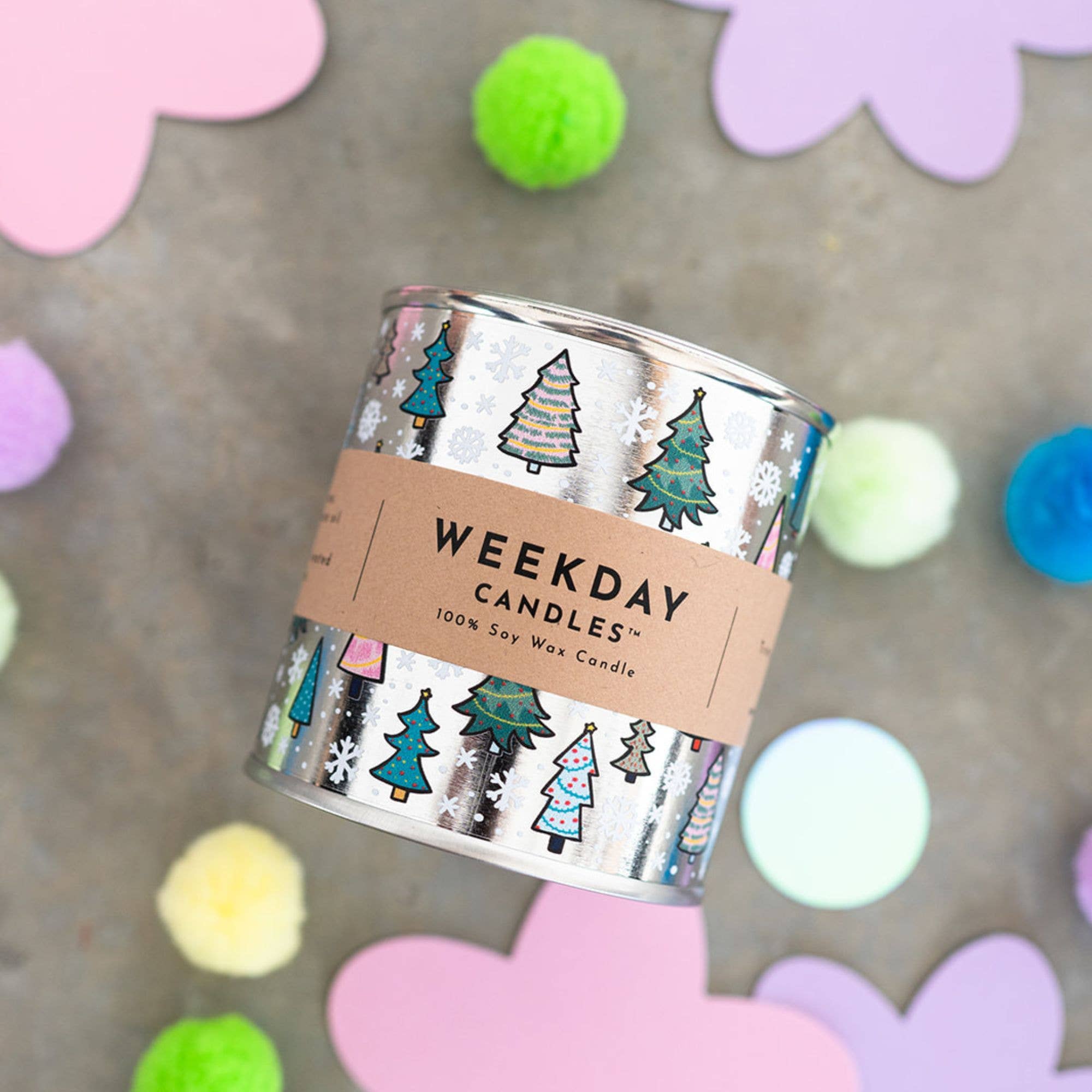 Weekday Candles – Engroshandel Rejsestearinlys – Vintermaling Dåse Lys2