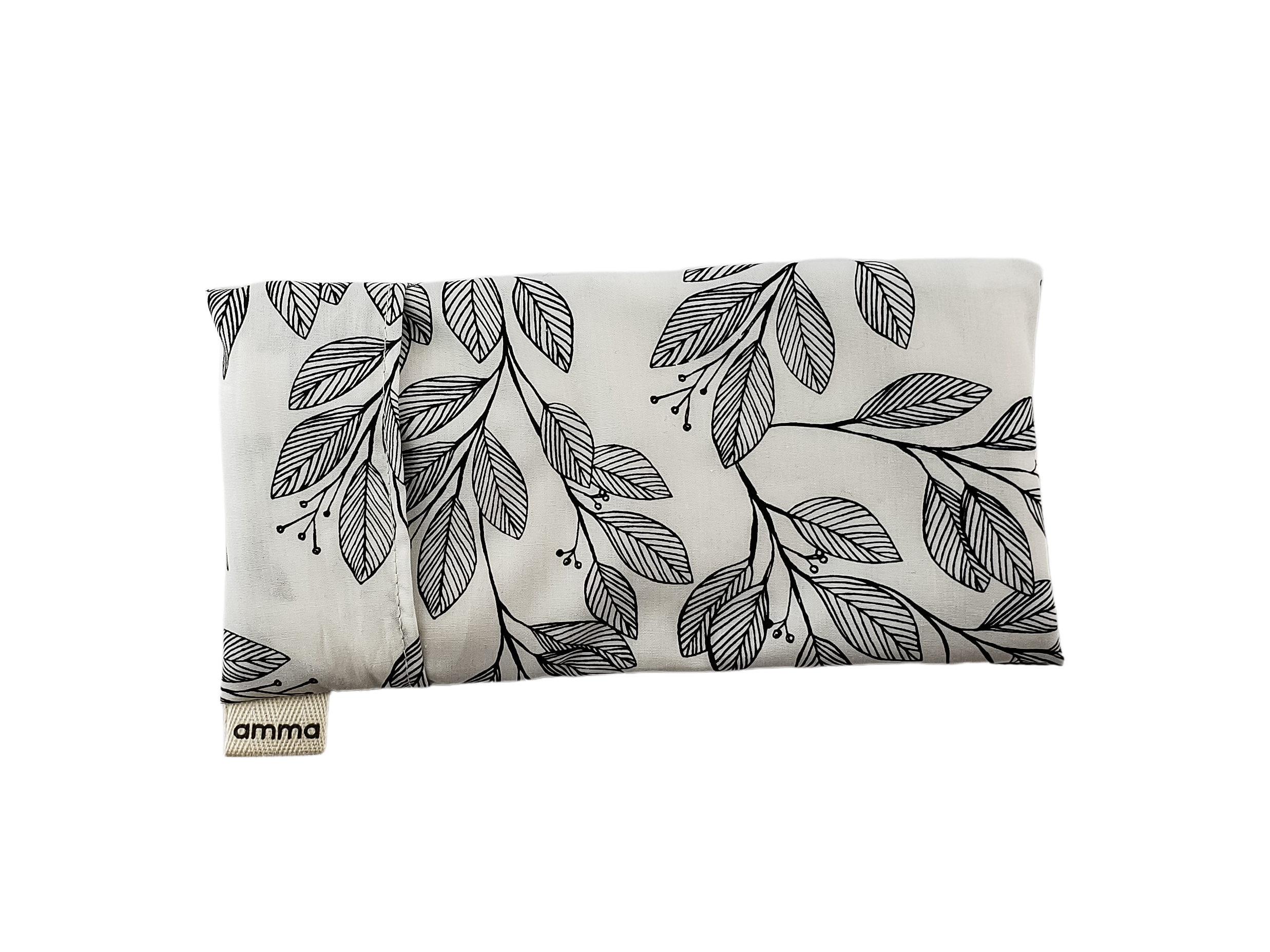 Amma Thérapie - Vente Oreiller de spa/de thérapie - Coussin pour les yeux couleur lavande avec housse lavable (motif Laurier)3