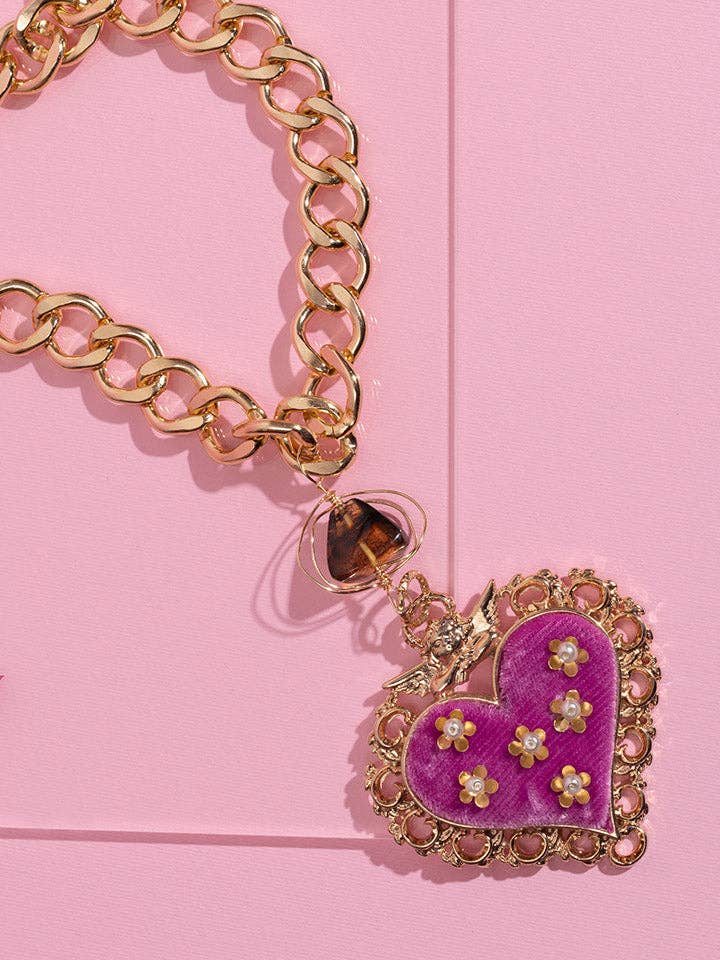 Velvet Heart Halsband för wholesale av House Of Jefas