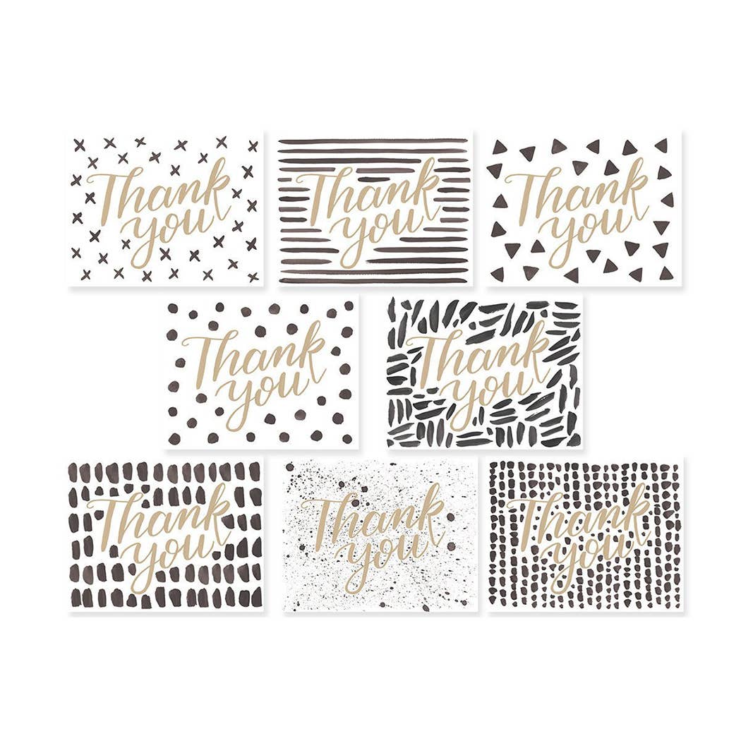 LoveLight Paper - Wholesale Thank You Card - Pattern Party - Thank You Cards - Box Set of 81