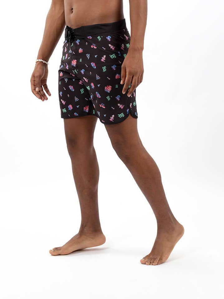 Boardshorts lunghi Shrooms per la vendita all'ingrosso da parte di StockNow Unipessoal