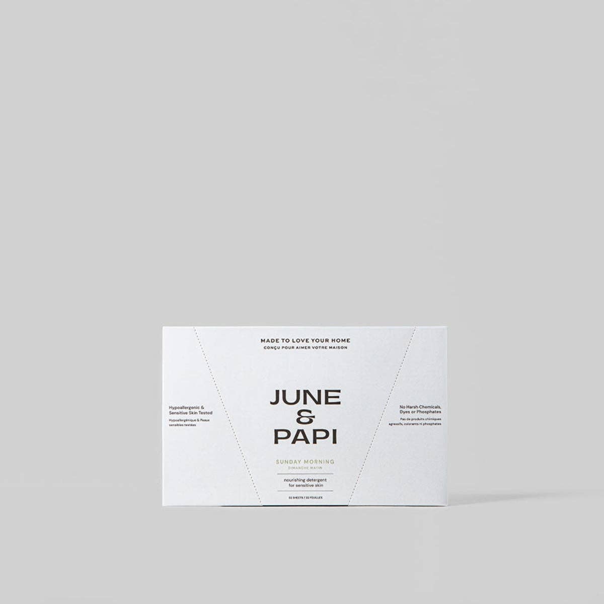 June & Papi - Wholesale Laundry Detergent Powder/Pods - Sunday Morning Laundry Detergent Sheets