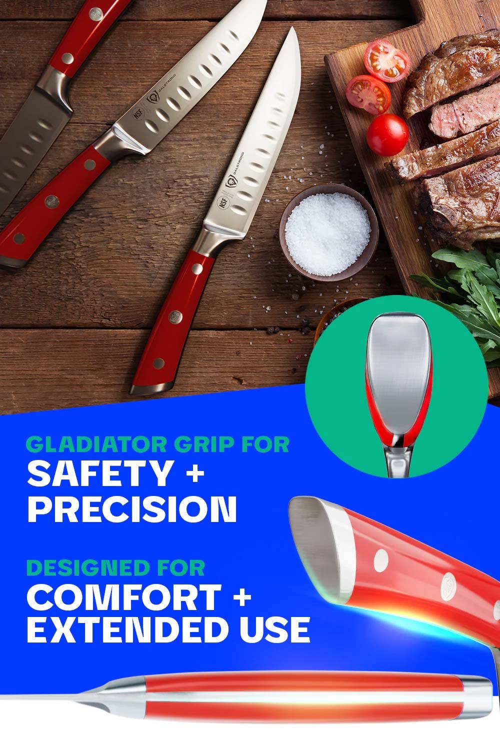 Dalstrong - Wholesale Knife Set - 4-Piece Steak Knife Set | Gladiator Series | Dalstrong ©25