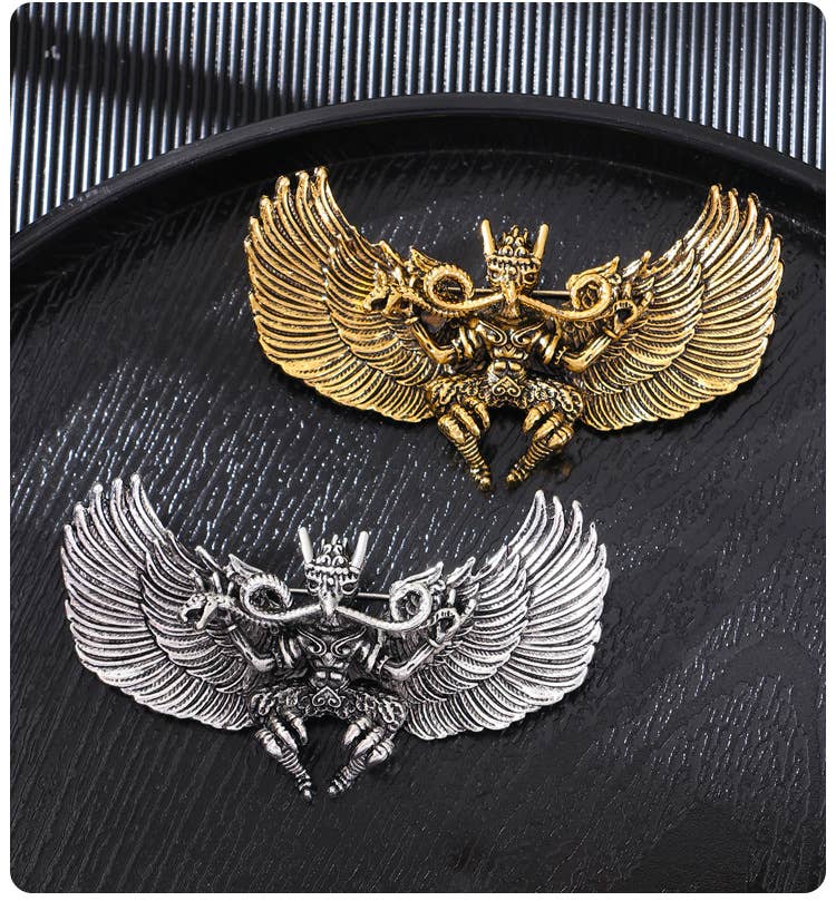 Tourtiwi - Wholesale Brooch - Vintage Great Ambition Winged Dapeng Bird Brooch4