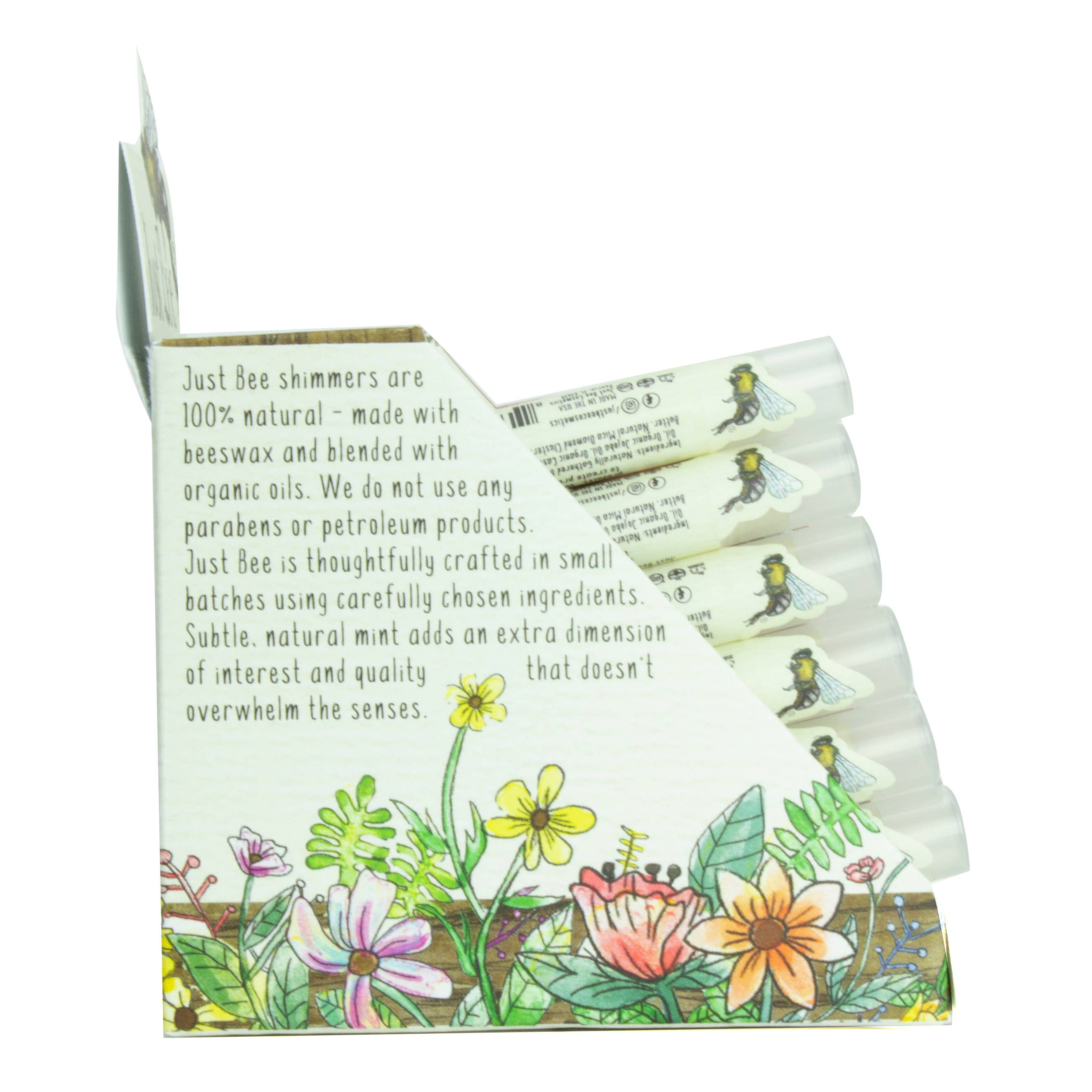 Just Bee - Wholesale Lip Balm - Lip Shimmer - Light Collection Starter Display6