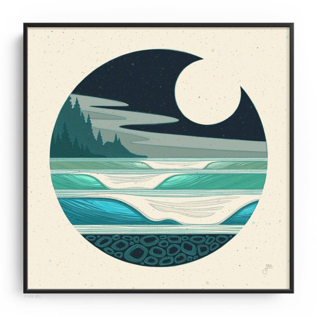 Abel Arts - Wholesale Art Print - NW Moon - WHLSL Print12