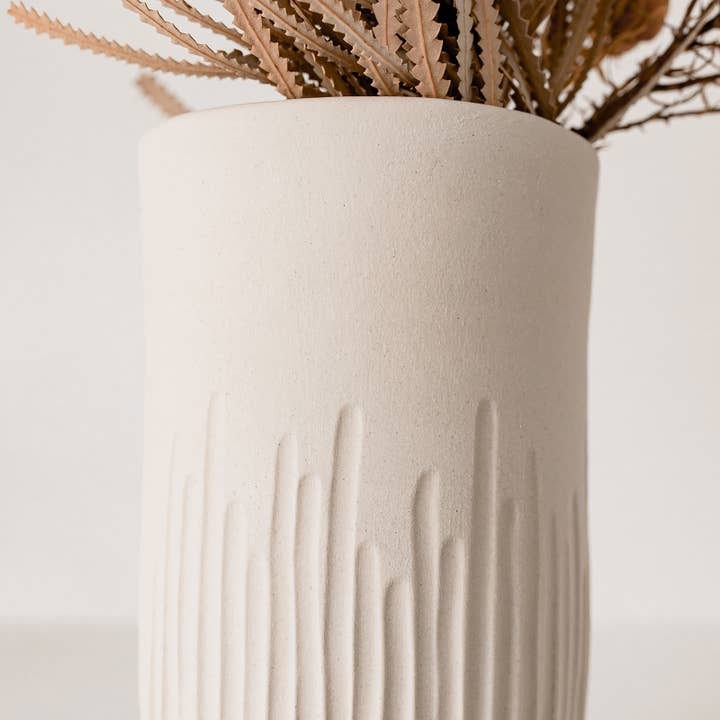 Claycraft - Wholesale Vase - Handmade artisanal raw wabi-sabi design ceramic vase8